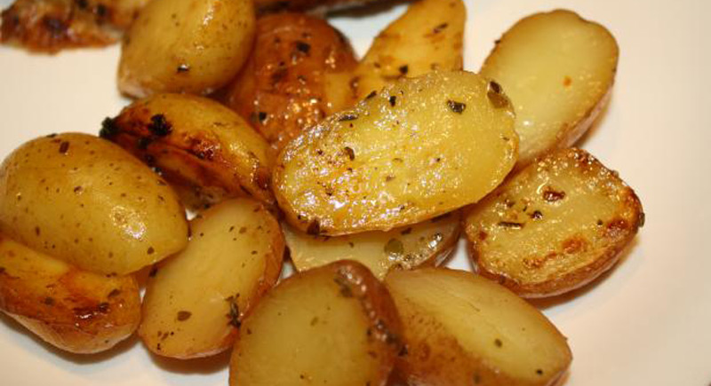 Greek Style Oven Roasted Lemon Butter Parmesan Potatoes