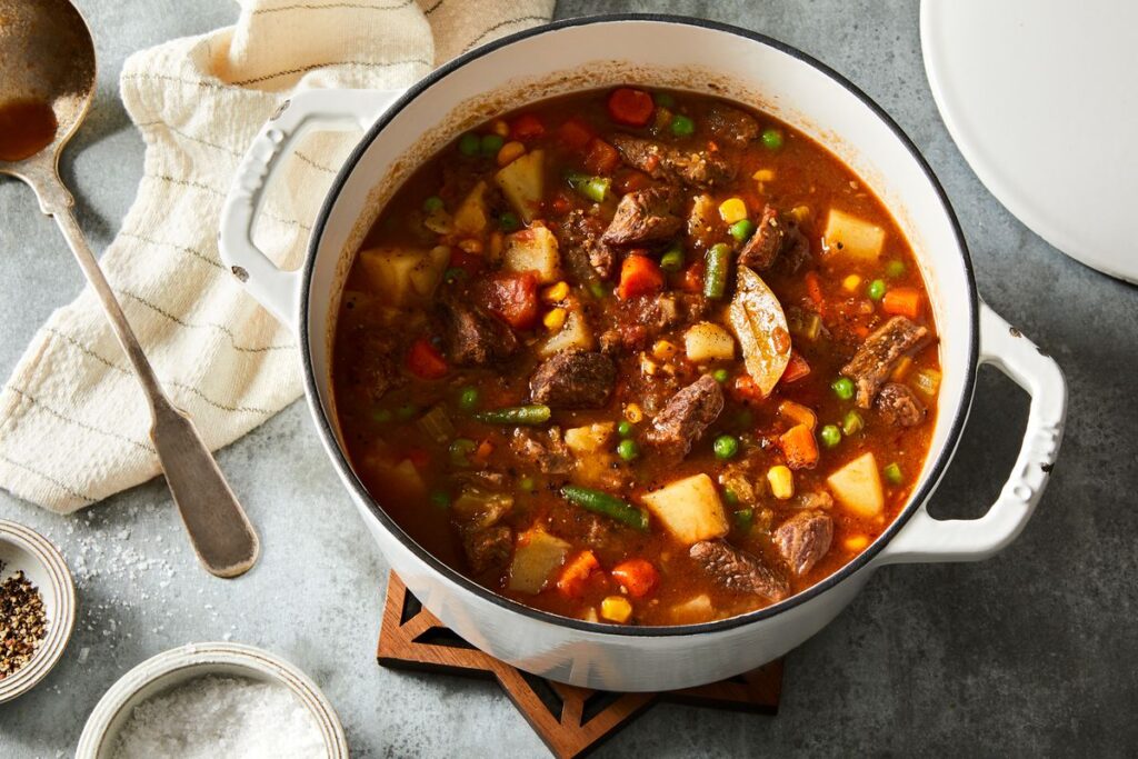 GRANDMA’S HAMBURGER & VEGETABLE SOUP