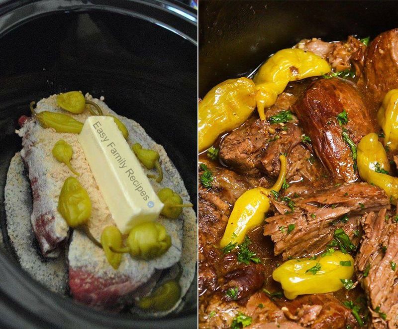 Slow Cooker Mississippi Pot Roast