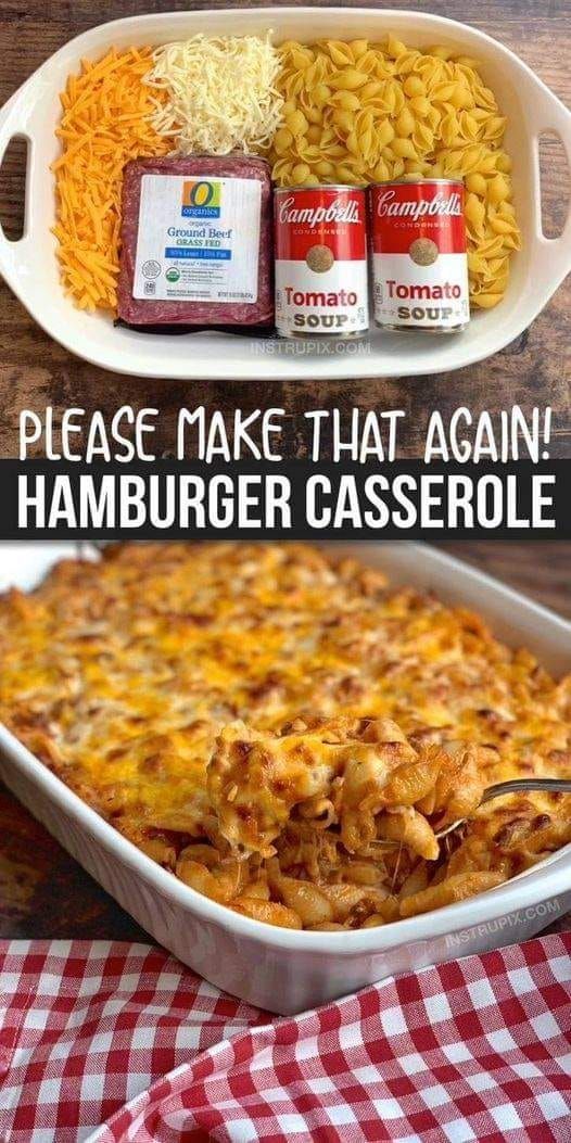 4 Ingredient Hamburger Casserole (Quick & Easy)