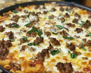 Baked Ziti with Ground Beef and Ricotta