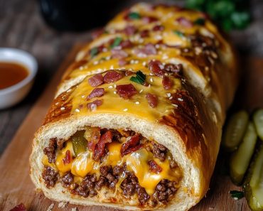 Cheeseburger Stuffed Bread