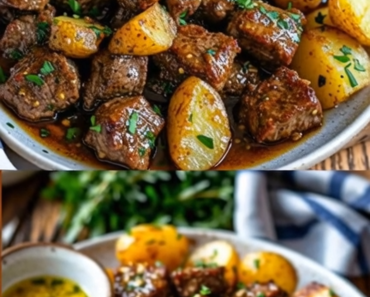 High Protein Slow Cooker Garlic Butter Beef Bites