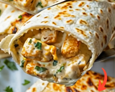 Cheesy Garlic Chicken Wraps