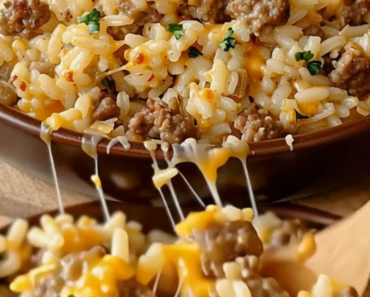 Cheesy Hamburger Rice Casserole