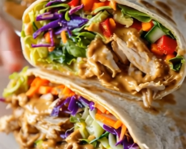 Thai Peanut Chicken Wraps